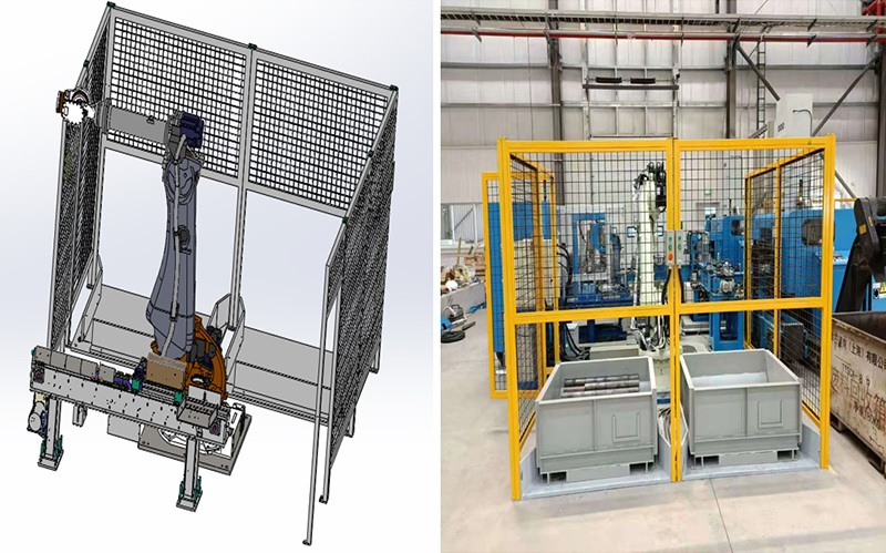 鍛造3D視覺+MC50機器人上料